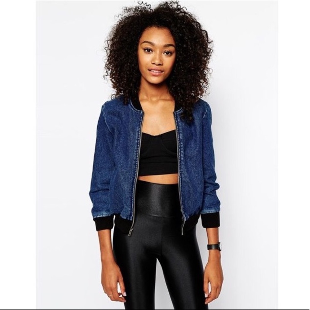 American Apparel Denim Bomber jacket